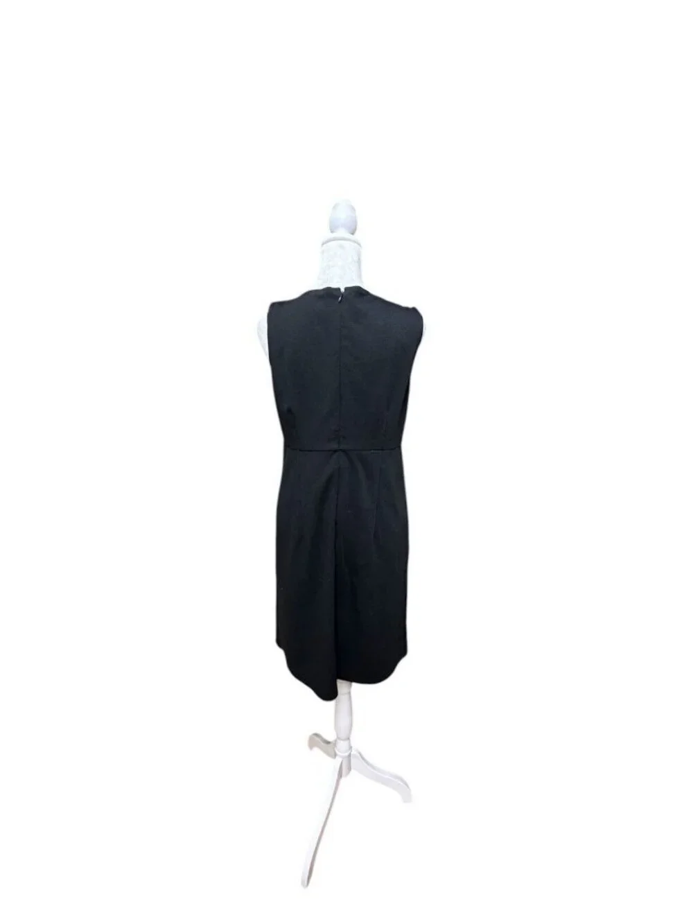 Michael Kors Black Dress Gold Chain Detail Sleeveless Size 6